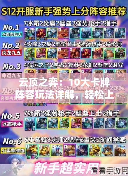 云頂之弈：10大卡牌陣容玩法詳解，輕松上分秘籍全攻略